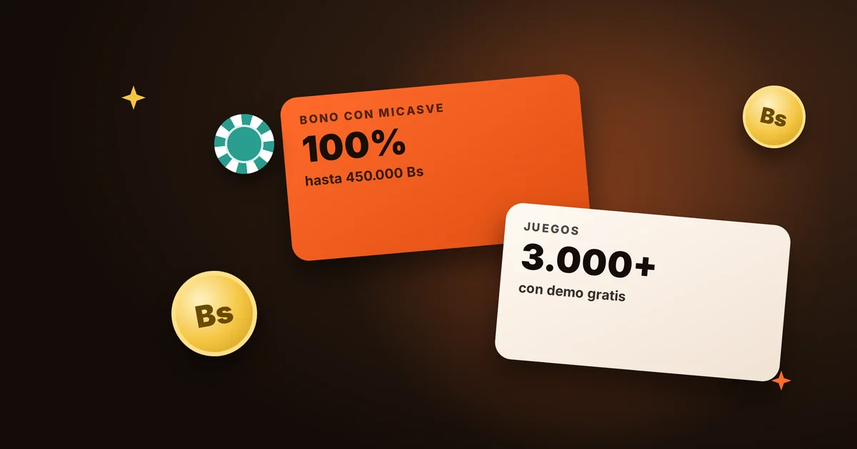 MiCasino Venezuela: bono de 100% hasta 450.000 Bs y más de 3.000 juegos